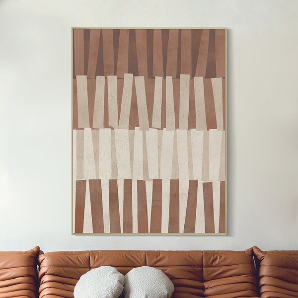 Richmond Hnědý abstraktní obraz Voga 120 x 90 cm