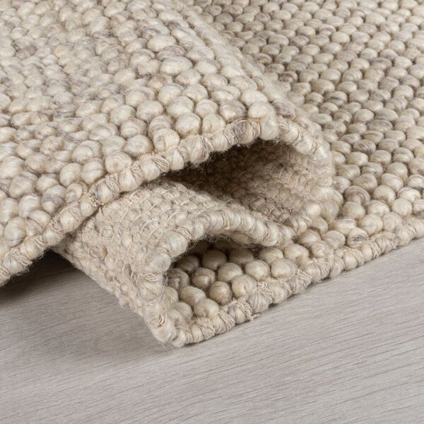 Flair Rugs, Ručně tkaný běhoun Minerals Light Grey, 60x230, béžová, chodba / předsíň