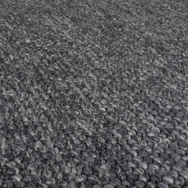 Flair Rugs, Ručně tkaný kusový koberec Minerals Dark Grey, 160x230, šedá, chodba / předsíň
