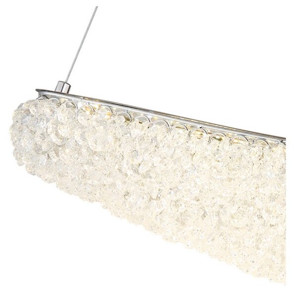 Závěsné svítidlo LED 2700–6000K chrómová IP20 GLOBO lighting KRISTALLA 68524-40