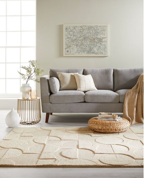Flair Rugs, Kusový koberec Moderno Gigi Natural, 120x170, béžová, ložnice