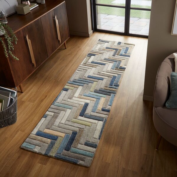 Flair Rugs, Běhoun Moda Russo Natural/Multi, 60x230, vícebarevná, chodba / předsíň