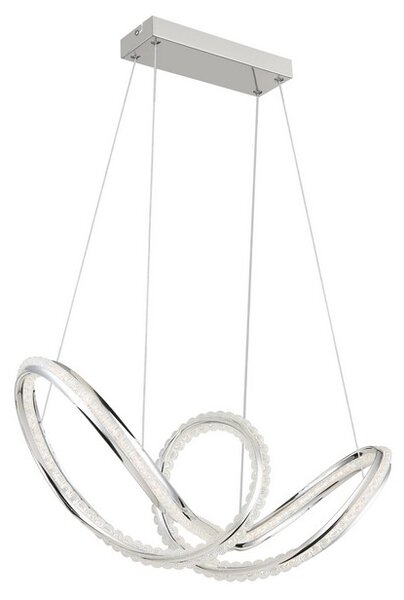 Závěsné svítidlo LED 2700–6000K chrómová IP20 GLOBO lighting EVANGELINE 67440H časovač