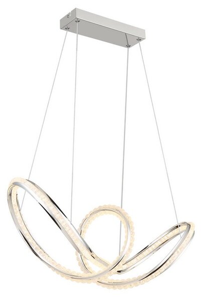 Závěsné svítidlo LED 2700–6000K chrómová IP20 GLOBO lighting EVANGELINE 67440H časovač