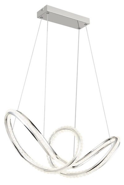 Závěsné svítidlo LED 2700–6000K chrómová IP20 GLOBO lighting EVANGELINE 67440H časovač