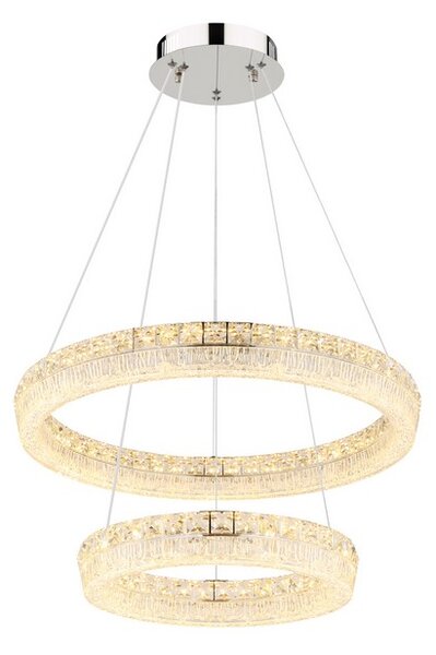 Závěsné svítidlo LED 2700–6000K chrómová IP20 GLOBO lighting LAUREL 67387-60