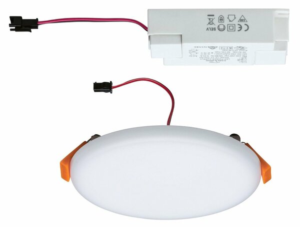 PAULMANN LED vestavné svítidlo Veluna VariFit IP44 kruhové 125 8,5W 3.000K satén 923.88