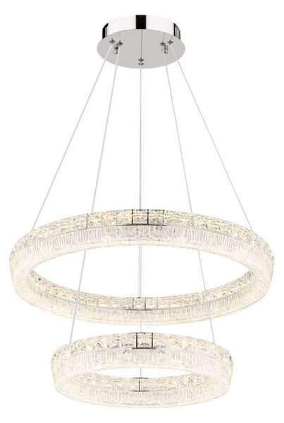Závěsné svítidlo LED 2700–6000K chrómová IP20 GLOBO lighting LAUREL 67387-60