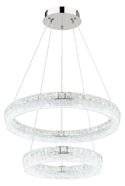 Závěsné svítidlo LED 2700–6000K chrómová IP20 GLOBO lighting LAUREL 67387-60