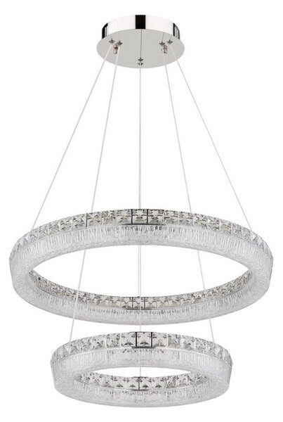 Závěsné svítidlo LED 2700–6000K chrómová IP20 GLOBO lighting LAUREL 67387-60