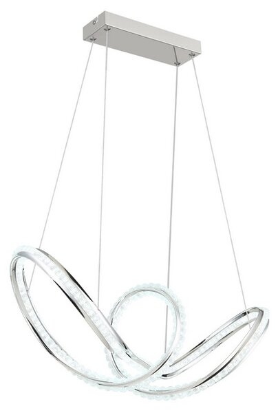 Závěsné svítidlo LED 2700–6000K chrómová IP20 GLOBO lighting EVANGELINE 67440H časovač