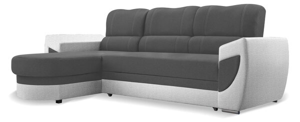 Idzczak Meble Rohová sedací souprava TRENDI L 250 cm tmavě šedá/světle šedá