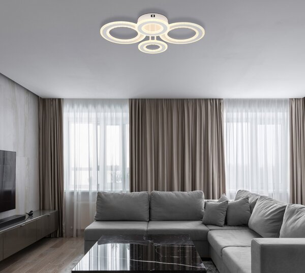Stropní svítidlo LED 3000 / 4200 / 6500K biela IP20 GLOBO lighting ANTHONY 67372-54