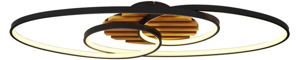 Stropní svítidlo LED 3000K čierna matná IP20 GLOBO lighting TISHA I 67362-42