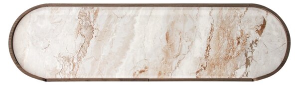 Richmond Hnědá komoda Callahan 160 x 45 cm s keramickou deskou
