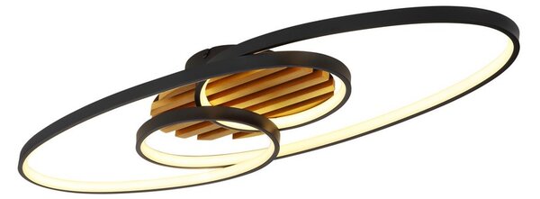 Stropní svítidlo LED 3000K čierna matná IP20 GLOBO lighting TISHA I 67362-42