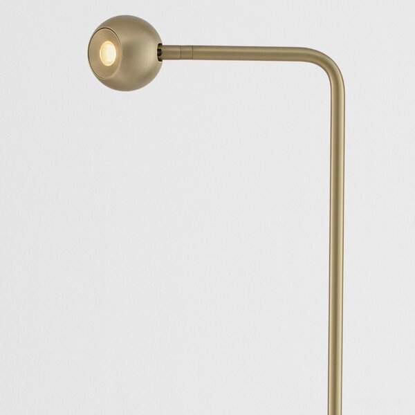Nova Luce Zlatá kovová stojací LED lampa Sfera 126 cm