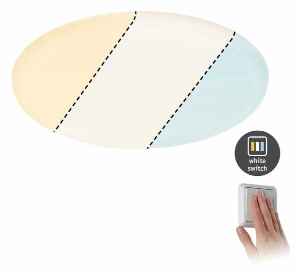 PAULMANN LED vestavné svítidlo Veluna WhiteSwitch 185mm IP44 stropní montáž 14W včetně sv. zdroje 953.81