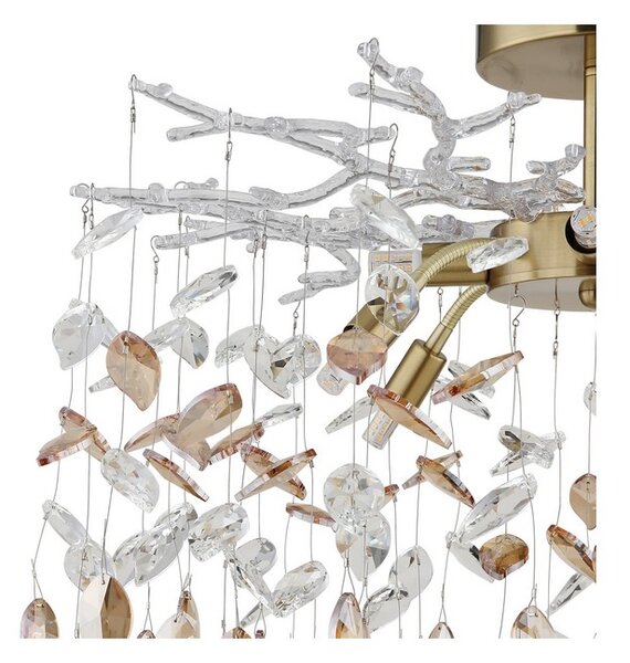 Stropní svítidlo 8x G9 zlatá, jantarová IP20 GLOBO lighting DANNA 64132-8D