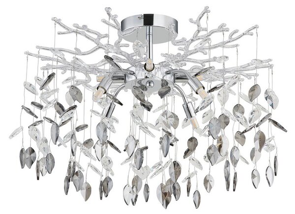 Stropní svítidlo 8x G9 Chrómová, dymová IP20 GLOBO lighting DANNA 64133-8D