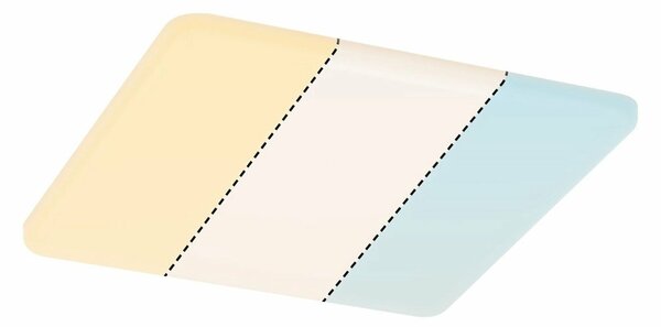 PAULMANN LED vestavné svítidlo Veluna WhiteSwitch 215mm x 215mm IP44 stropní montáž 17W včetně sv. zdroje 953.80