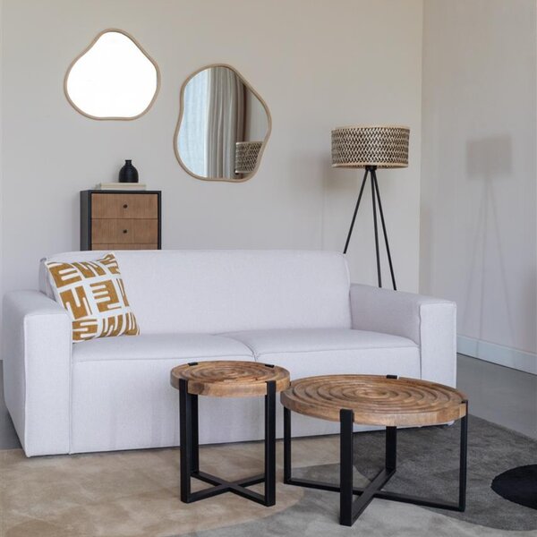-25 % Dny MOMENTI– Housecraft Living Bambusové závěsné zrcadlo Zem 77 x 65 cm