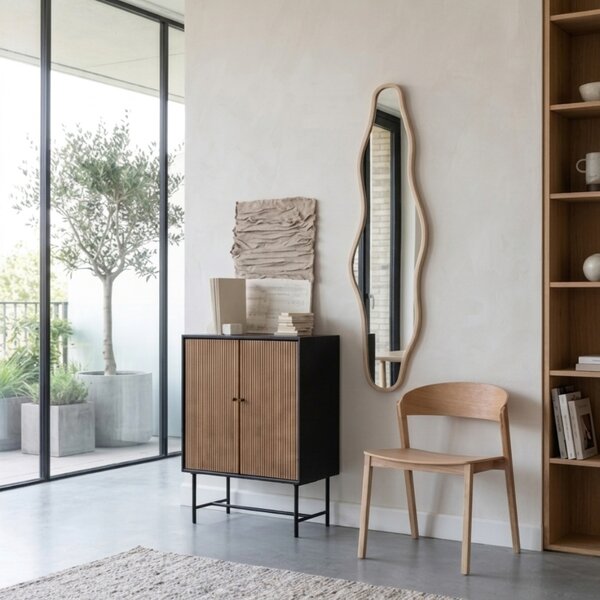 -25 % Dny MOMENTI– Housecraft Living Bambusové závěsné zrcadlo Zem 150 x 40 cm