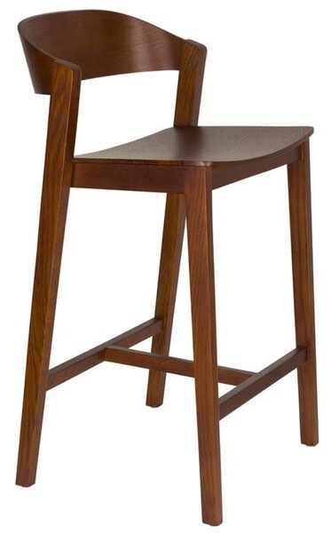 Housecraft Living Hnědá dubová barová židle Wooz 65 cm
