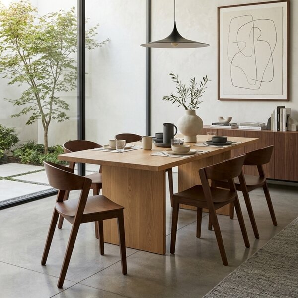 Housecraft Living Hnědá dubová jídelní židle Wooz