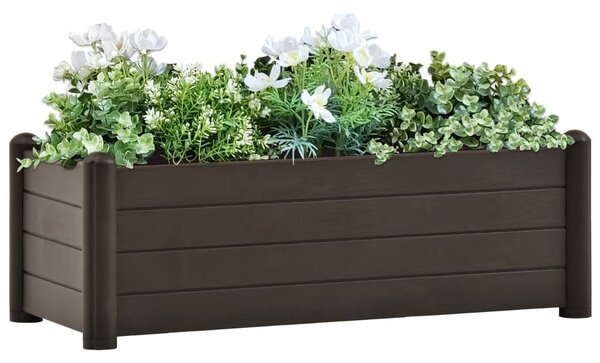 Vyvýšený záhon PP moka 100 x 43 x 35 cm