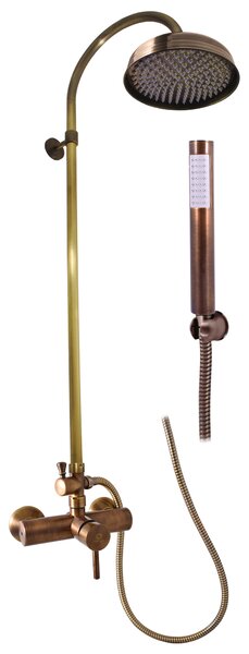 Vodovodní baterie sprchová SEINA s hlavovou a ruční sprchou - stará mosaz SE982.0/3SM Barva: Stará mosaz, kód produktu: SE982.5/3SM, Rozteč připojení (mm): 150