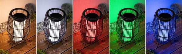 P 94754 Plug & Shine LED světelný objekt Smart Home Zigbee Basket IP44 RGBW 3,2W černá - PAULMANN