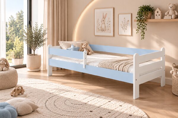 Dětská postel Rysio Velikost postele: 180x80, Barevné provedení: Modrá, Provedení postele: Bez šuplíku