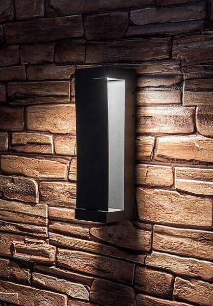 Venkovní nástěnné svítidlo LED 3000K antracitová IP65 Rabalux Bradu 77067