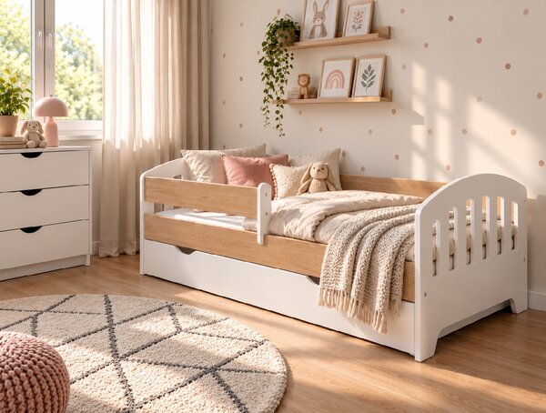 Dětská postel Klasik Velikost postele: 180x80, Barevné provedení: Dub, Provedení postele: Bez šuplíku