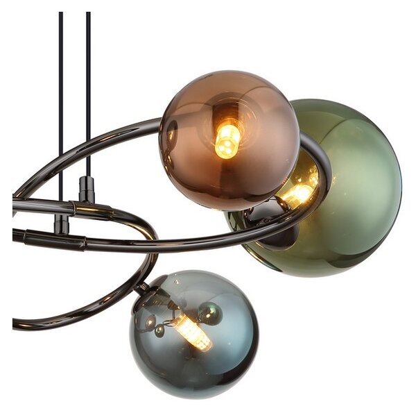 Závěsné svítidlo 6x G9 3000K šedá IP20 GLOBO lighting RIHA 56142-6H