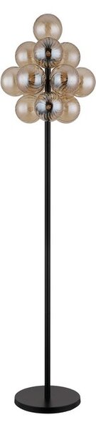 Stojací lampa 13x G9 čierna matná, jantárová IP20 GLOBO lighting CONOR 56146S