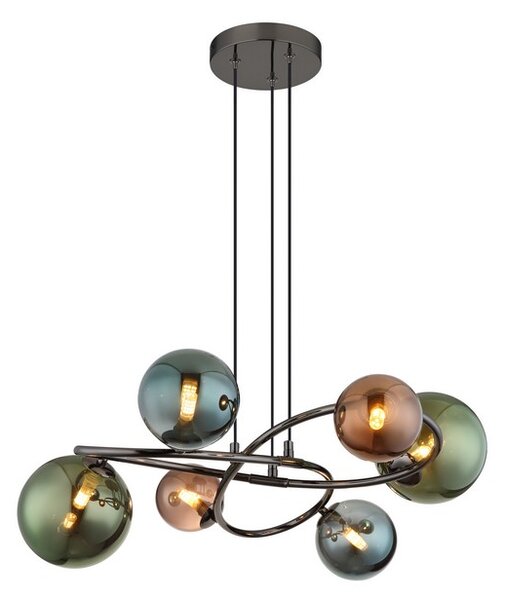 Závěsné svítidlo 6x G9 3000K šedá IP20 GLOBO lighting RIHA 56142-6H