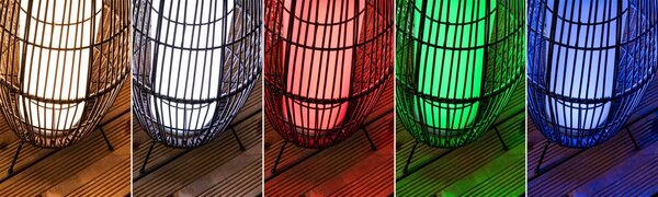 P 94754 Plug & Shine LED světelný objekt Smart Home Zigbee Basket IP44 RGBW 3,2W černá - PAULMANN