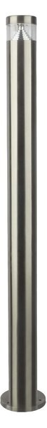 RABALUX Venkovní LED sloupek LISBON, 7W, denní bílá, 110cm, stříbrný 007829