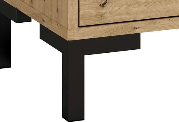 Botník se sedákem a policemi WILLOW dub artisan