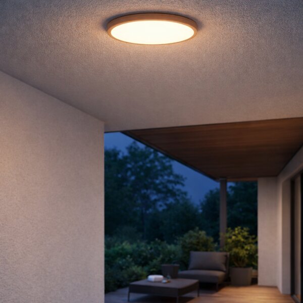 Venkovní stropní svítidlo LED 3000 / 4000 / 6000K imitácia dreva IP44 Rabalux Maurec 75082