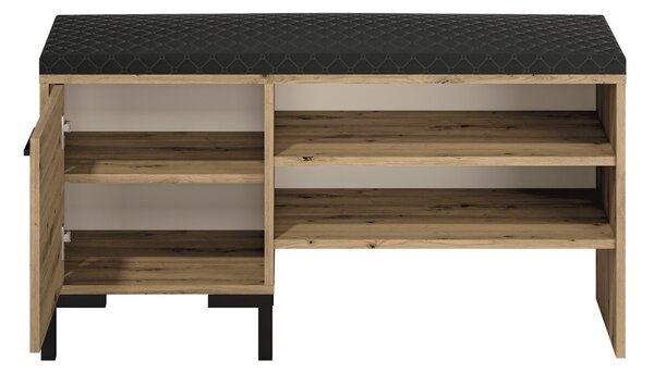 Botník se sedákem a policemi WILLOW dub artisan