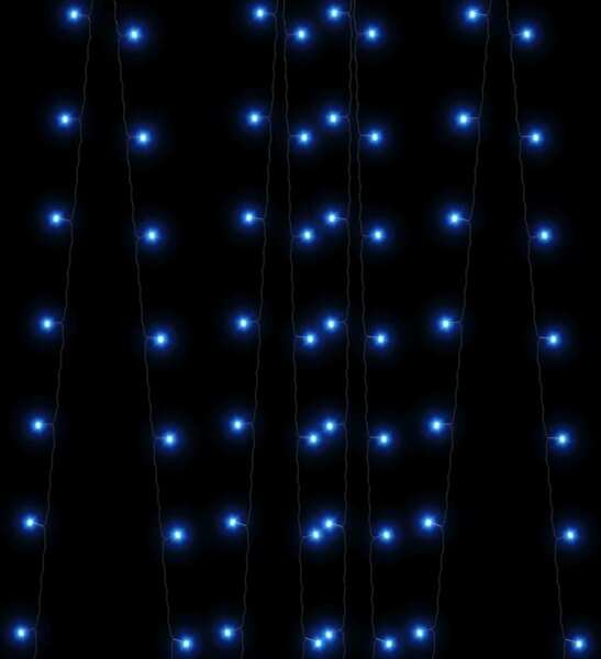 Solární světelné řetězy 5 ks 5 x 200 LED modré dovnitř i ven 328953