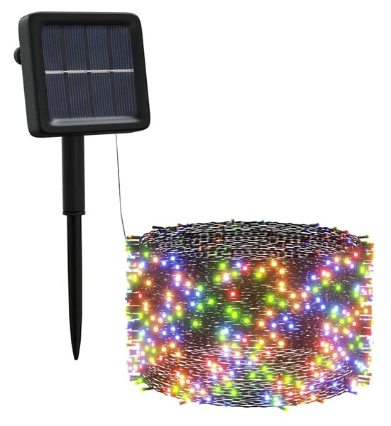 Solární světelné řetězy 5ks 5x200 LED pestrobarevné dovnitř/ven 328954