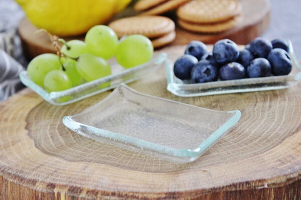 BDK-GLASS Skleněná rautová mistička 8x5cm - čirá