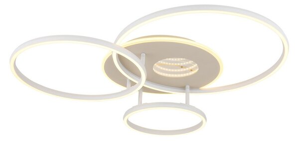 Stropní svítidlo LED 2700–6500K písková, bílá IP20 GLOBO lighting INVERTINA 48466B-40 časovač