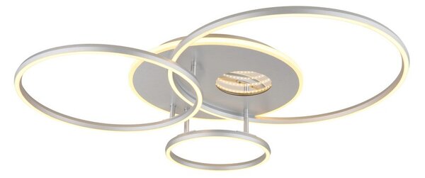 Stropní svítidlo LED 2700–6500K strieborná IP20 GLOBO lighting INVERTINA 48466-54A časovač