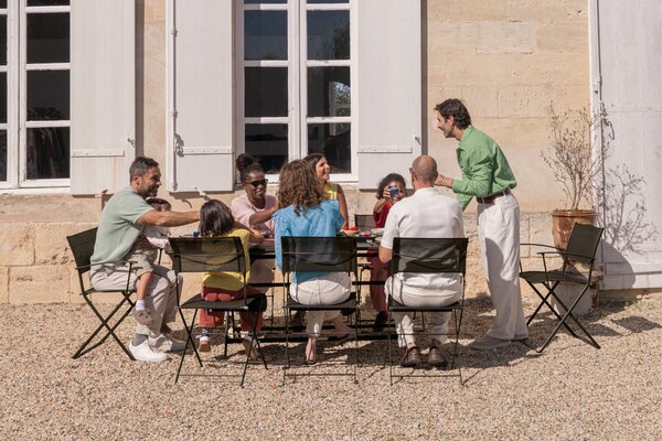 Fermob Muškátově šedá skládací zahradní židle Plein Air