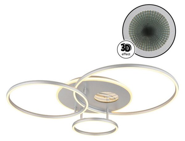 Stropní svítidlo LED 2700–6500K strieborná IP20 GLOBO lighting INVERTINA 48466-54A časovač